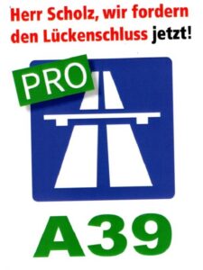 BI Pro A39 - Herr Scholz, Lückenschluss jetzt!